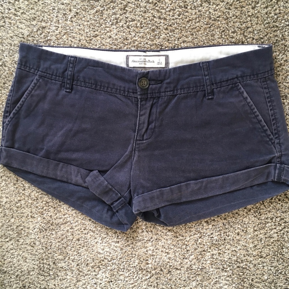 Abercrombie & Fitch Navy Shorts Juniors Size 0